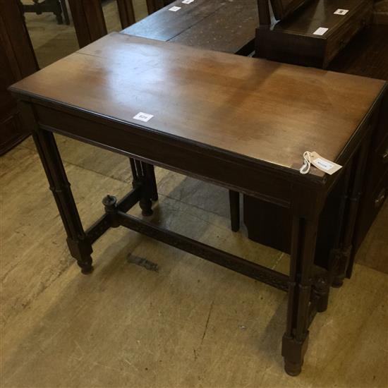 Chippendale revival mahogany card table